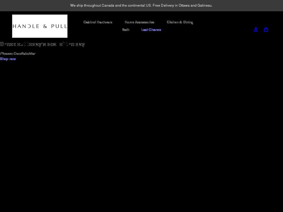 handleandpull.com shopify website screenshot