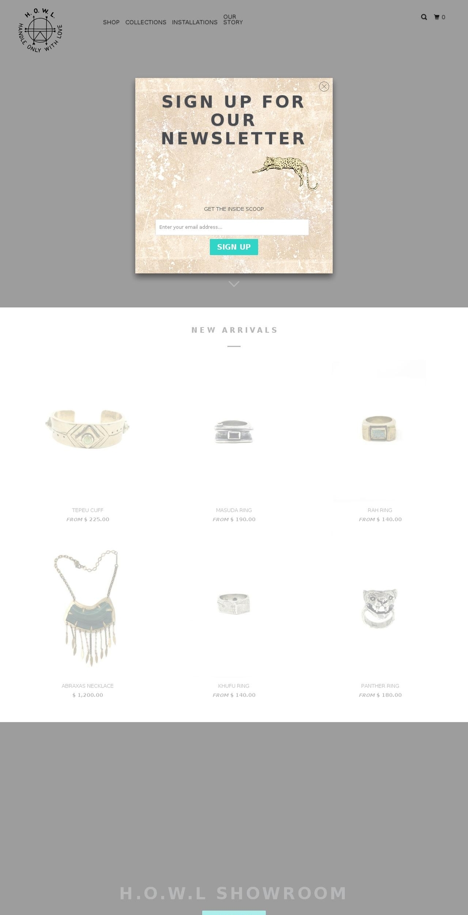handleonlywithlove.com — Shopify storefront screenshot