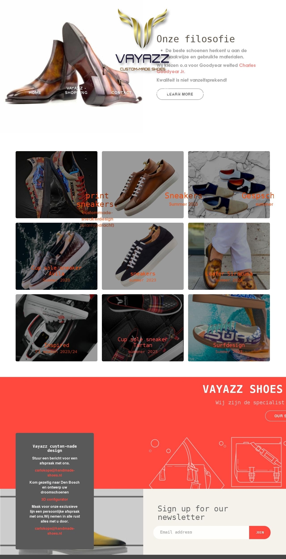 handmade-shoes.eu shopify website screenshot