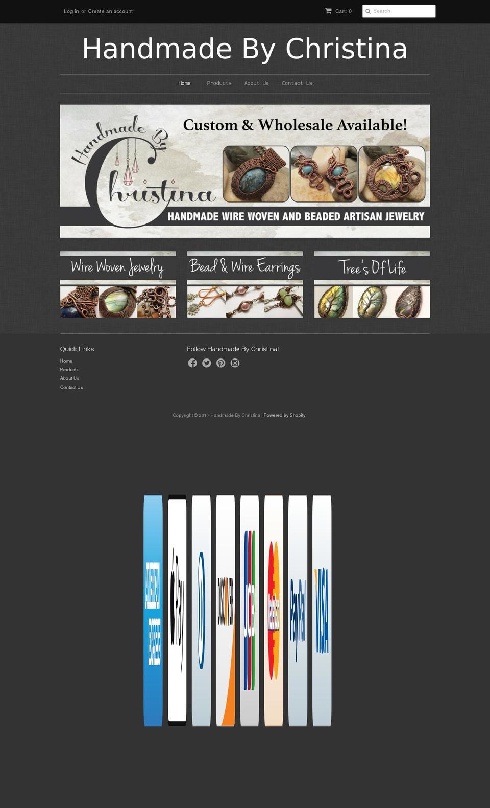 handmadebychristina.com shopify website screenshot