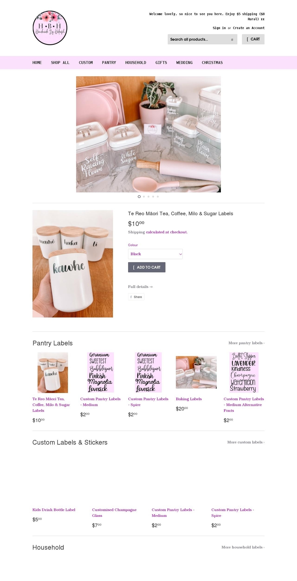 handmadebyhaleigh.com shopify website screenshot