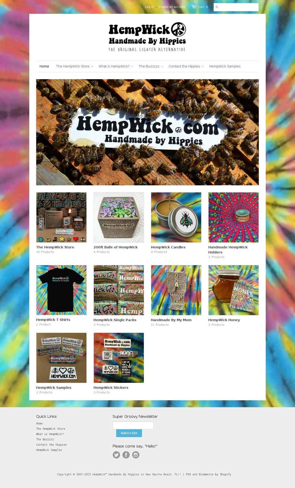 handmadebyhippies.us shopify website screenshot