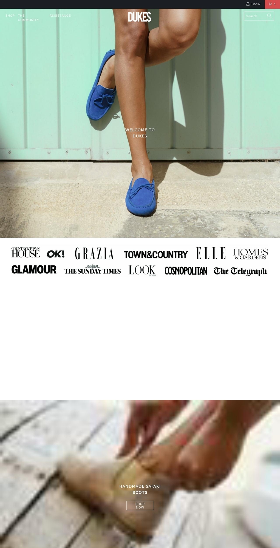 handmadechelseaboots.com — Shopify storefront screenshot