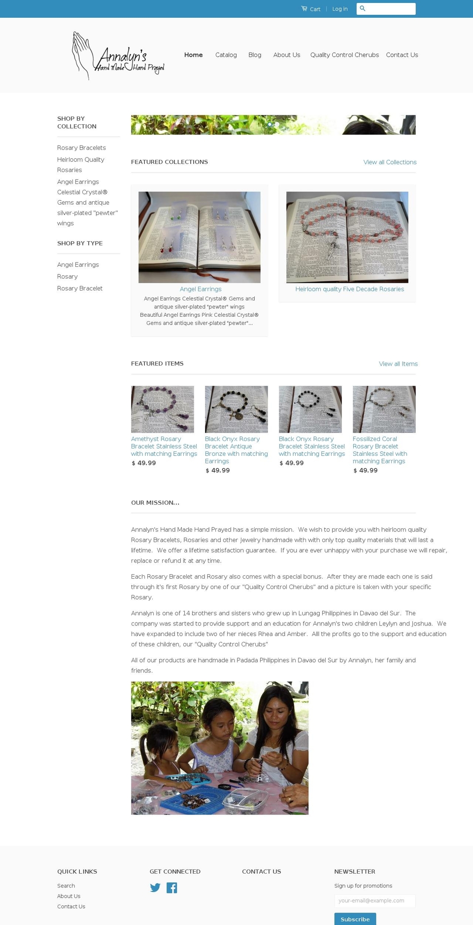 handmadehandprayed.com — Shopify storefront screenshot