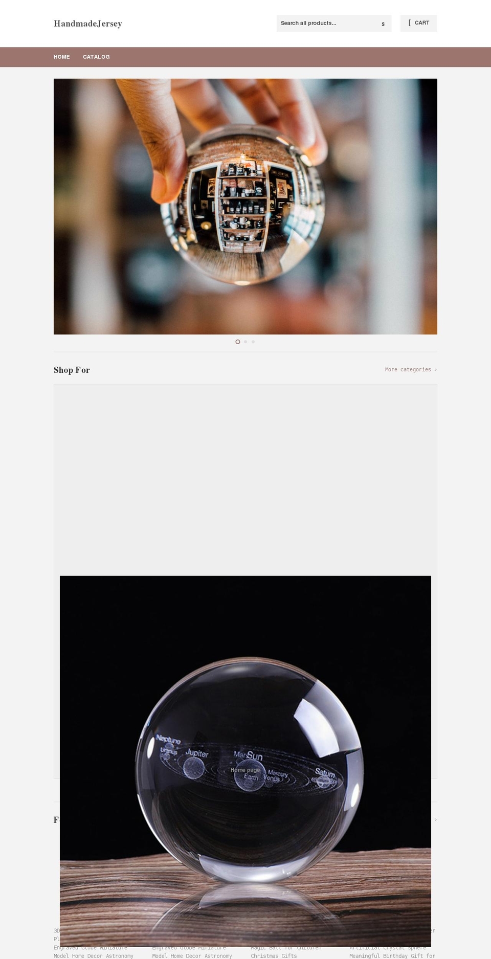 handmadejersey.myshopify.com shopify website screenshot