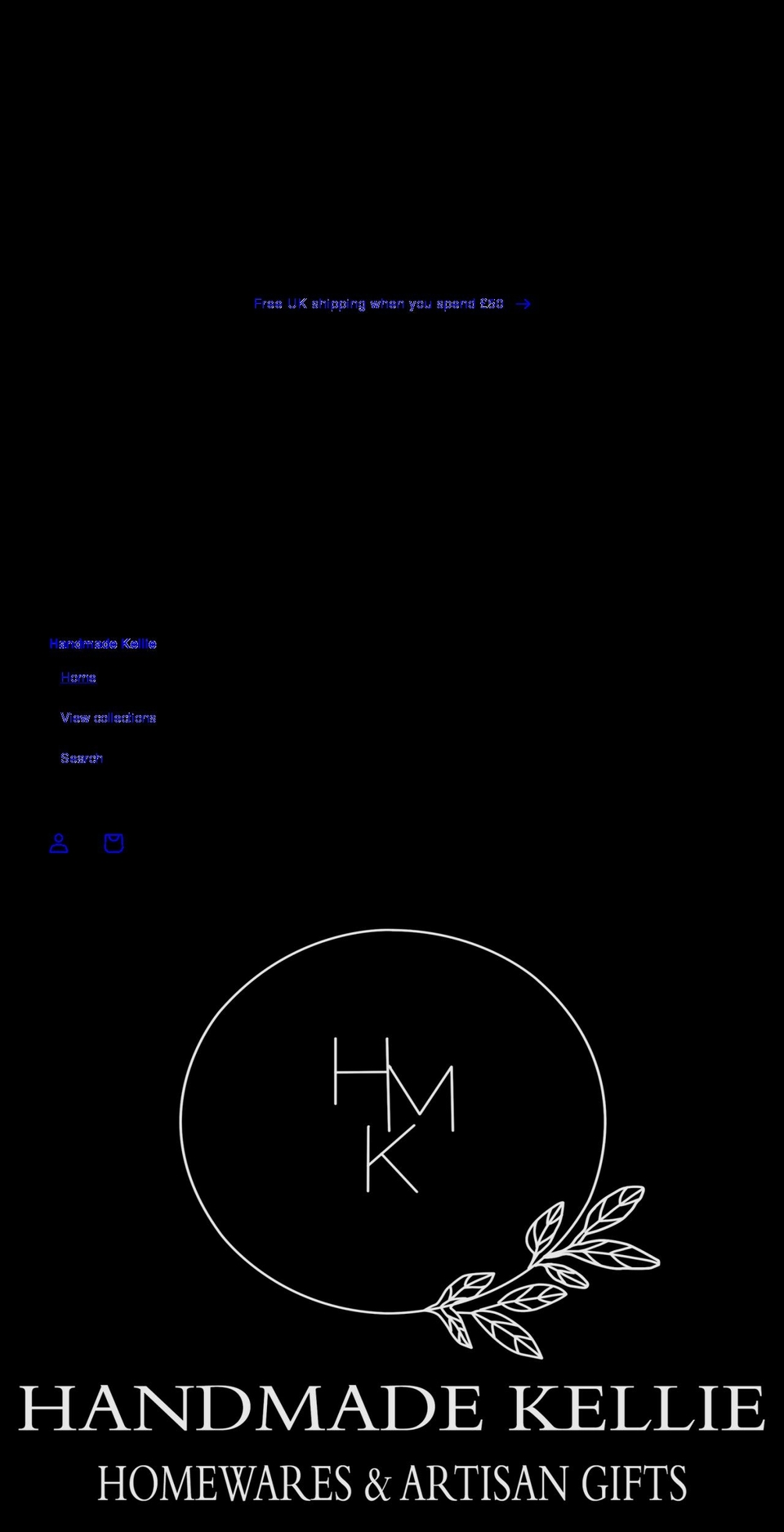 handmadekellie.com shopify website screenshot
