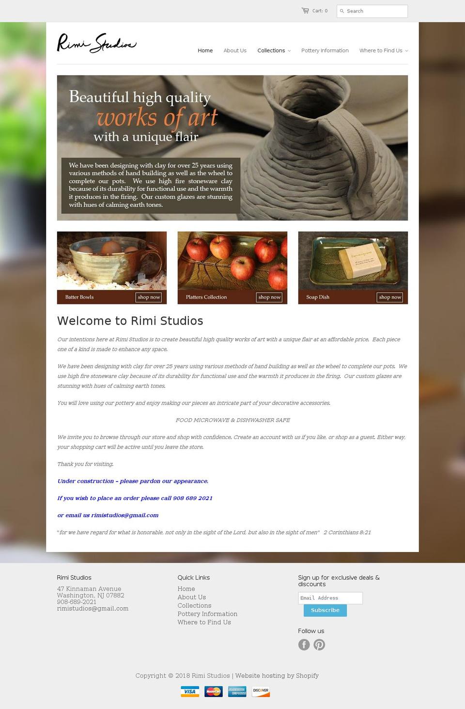 handmadeplatters.com — Shopify storefront screenshot