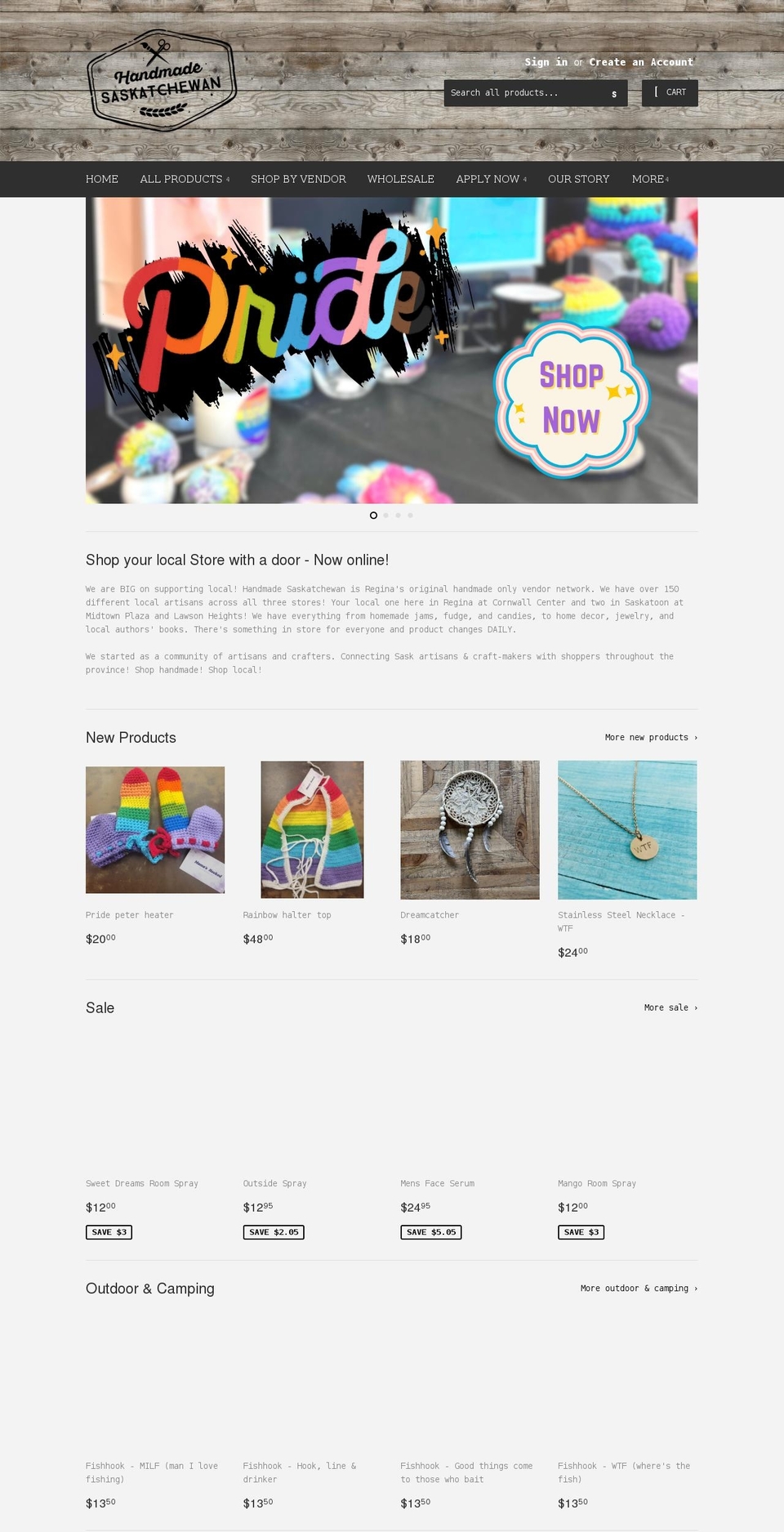 handmadesask.com shopify website screenshot