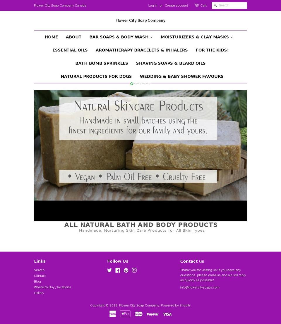 handmadesoapcanada.com — Shopify storefront screenshot