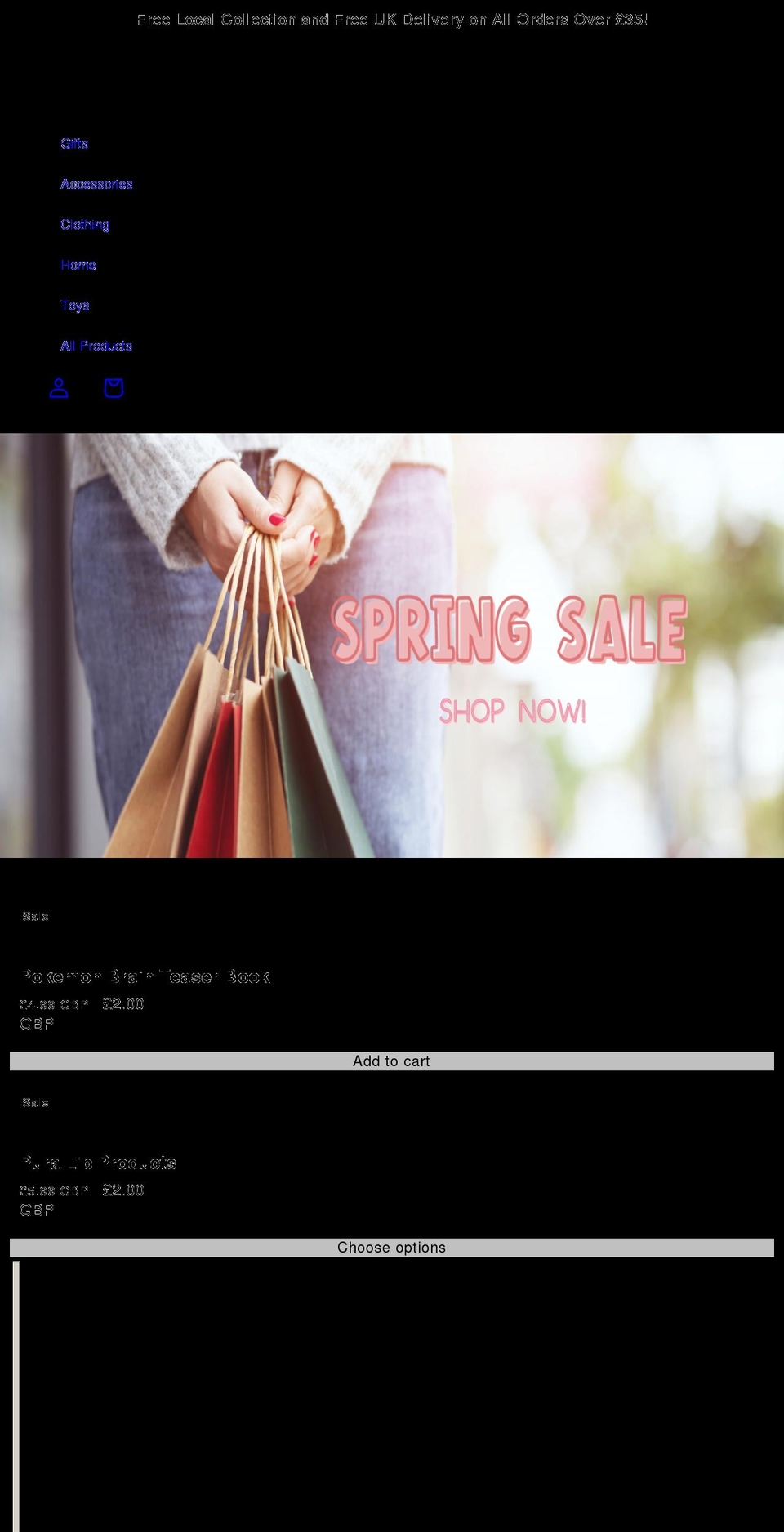 handpickedlimited.com shopify website screenshot