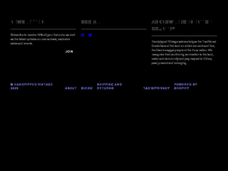 handpipped.com shopify website screenshot