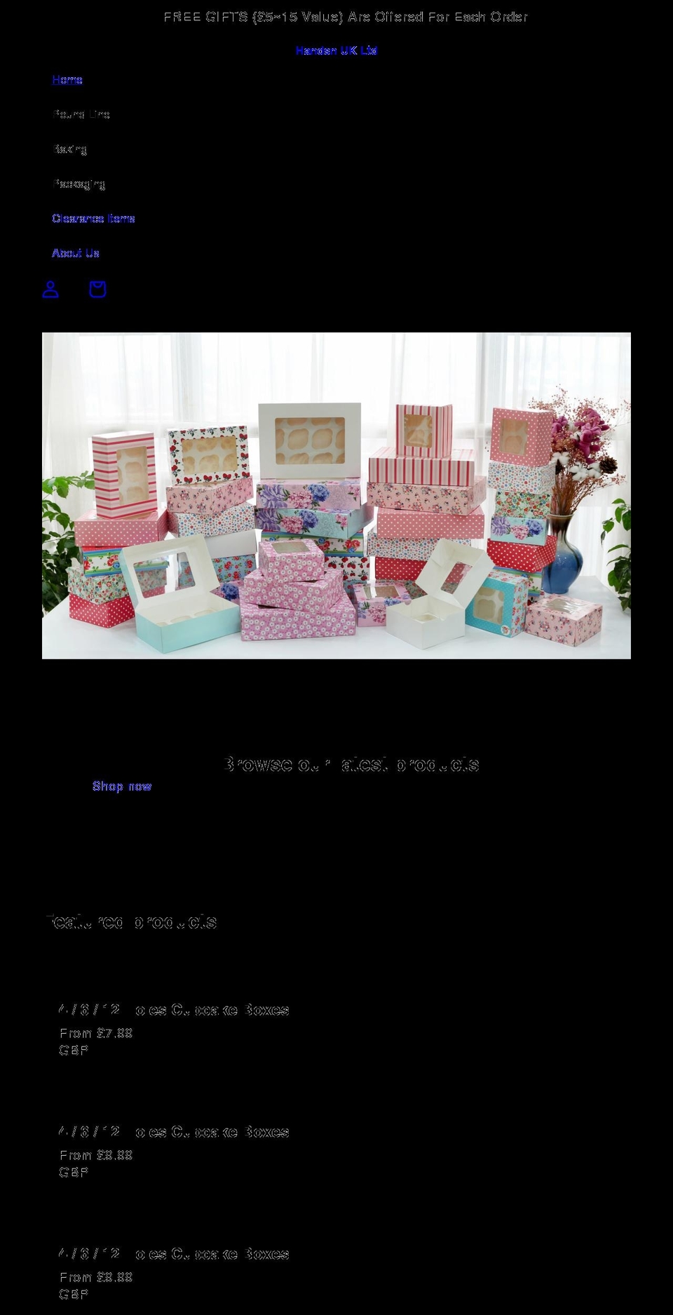 handsn-trading.co.uk shopify website screenshot
