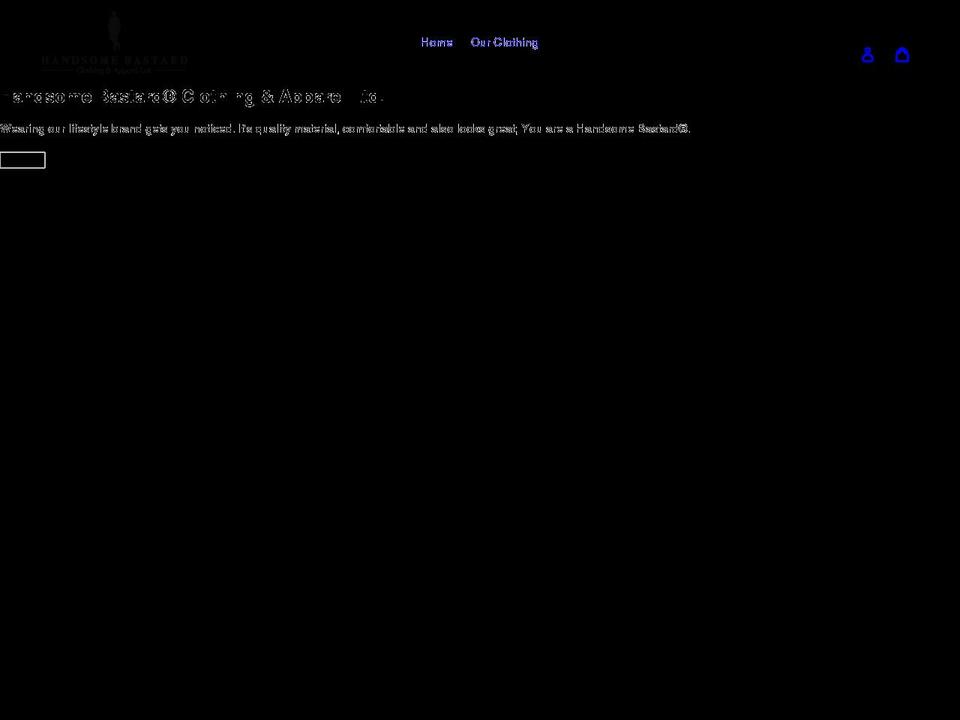 handsomebastard.ca shopify website screenshot