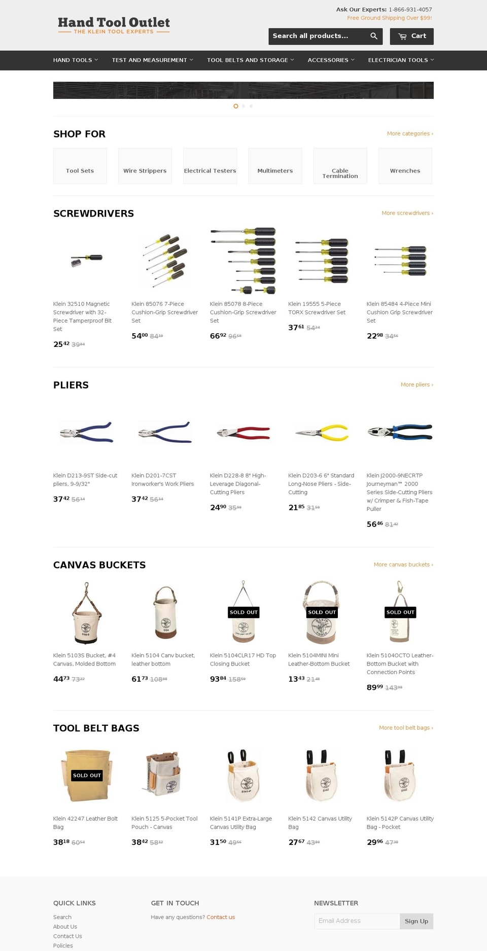 handtooloutlet.com shopify website screenshot