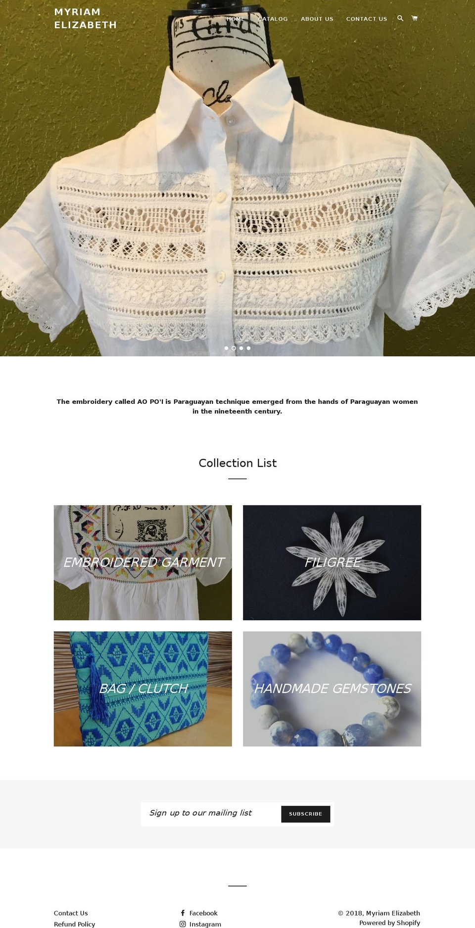 handwovencraft.com — Shopify storefront screenshot