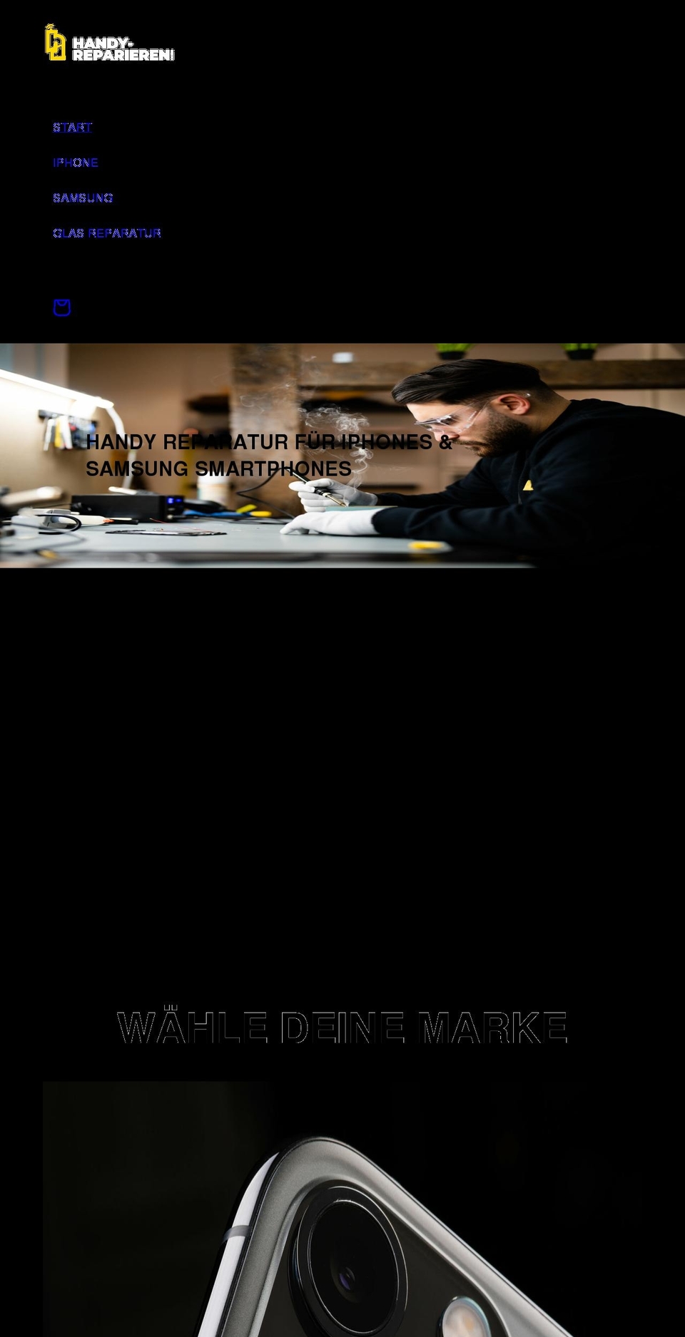 handy-reparieren.com shopify website screenshot