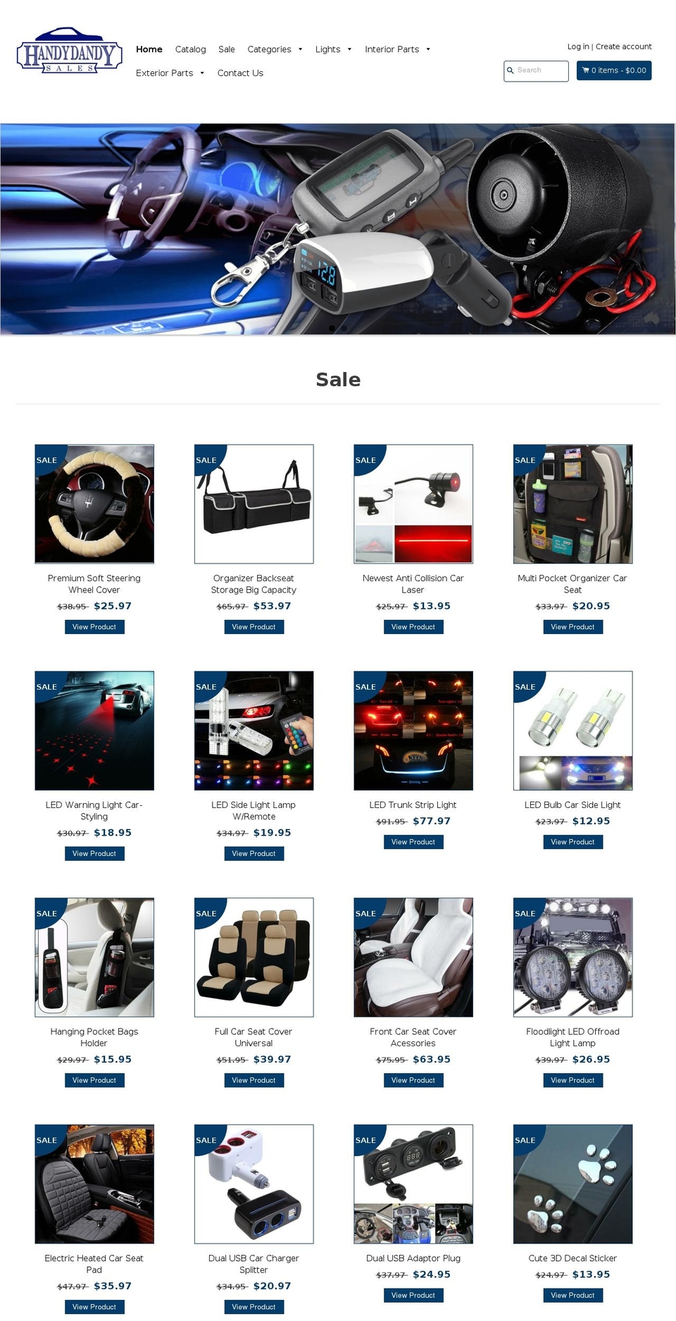 handydandysales.com — Shopify storefront screenshot