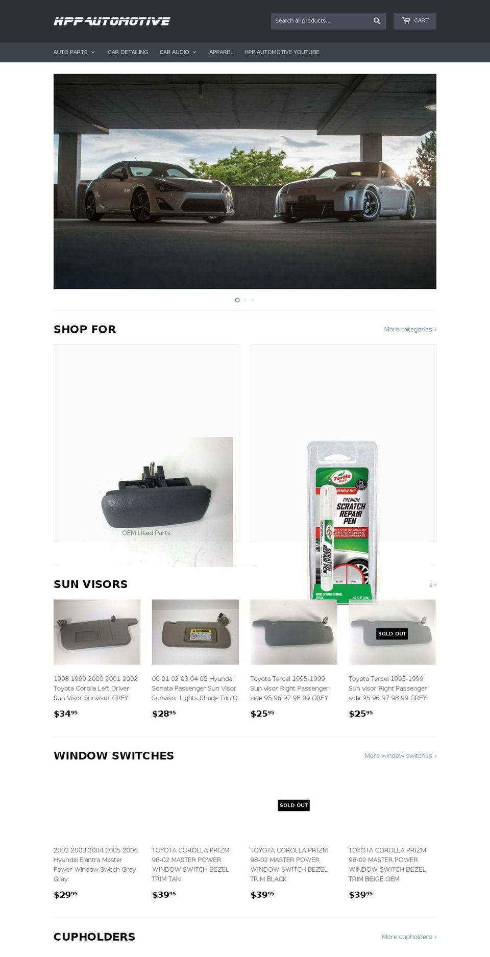 handypartsplus.com — Shopify storefront screenshot
