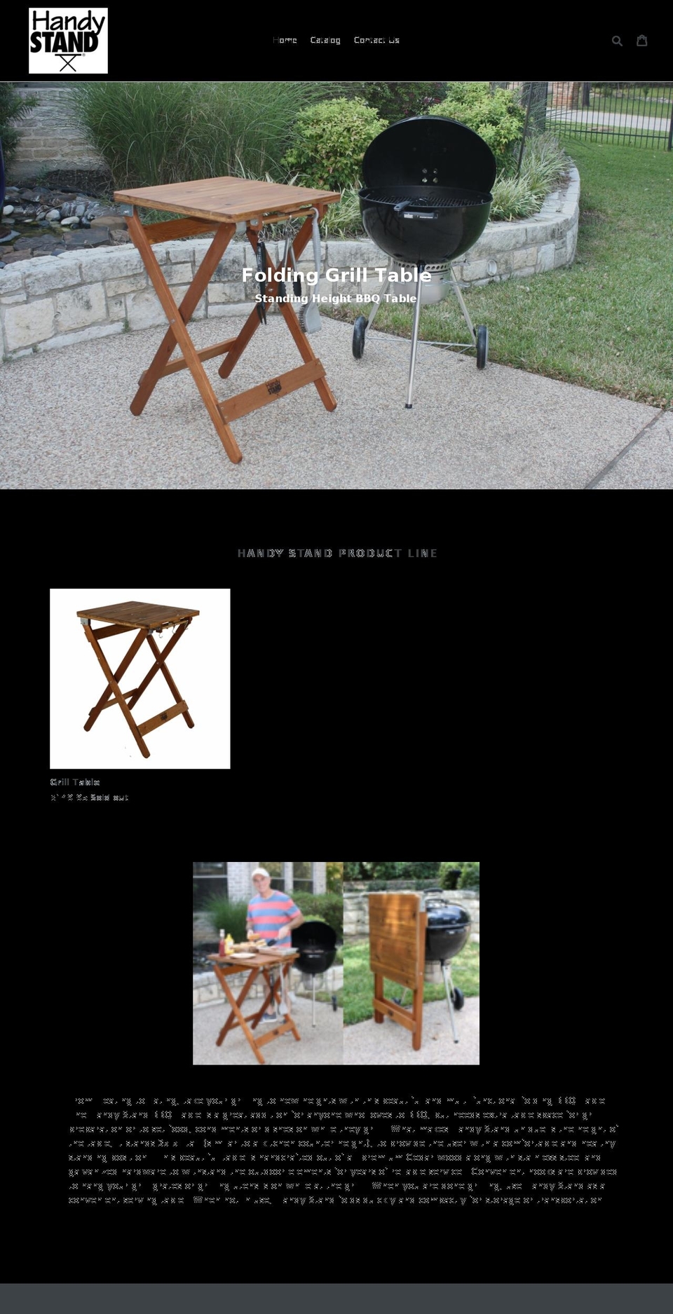handystand.com — Shopify storefront screenshot