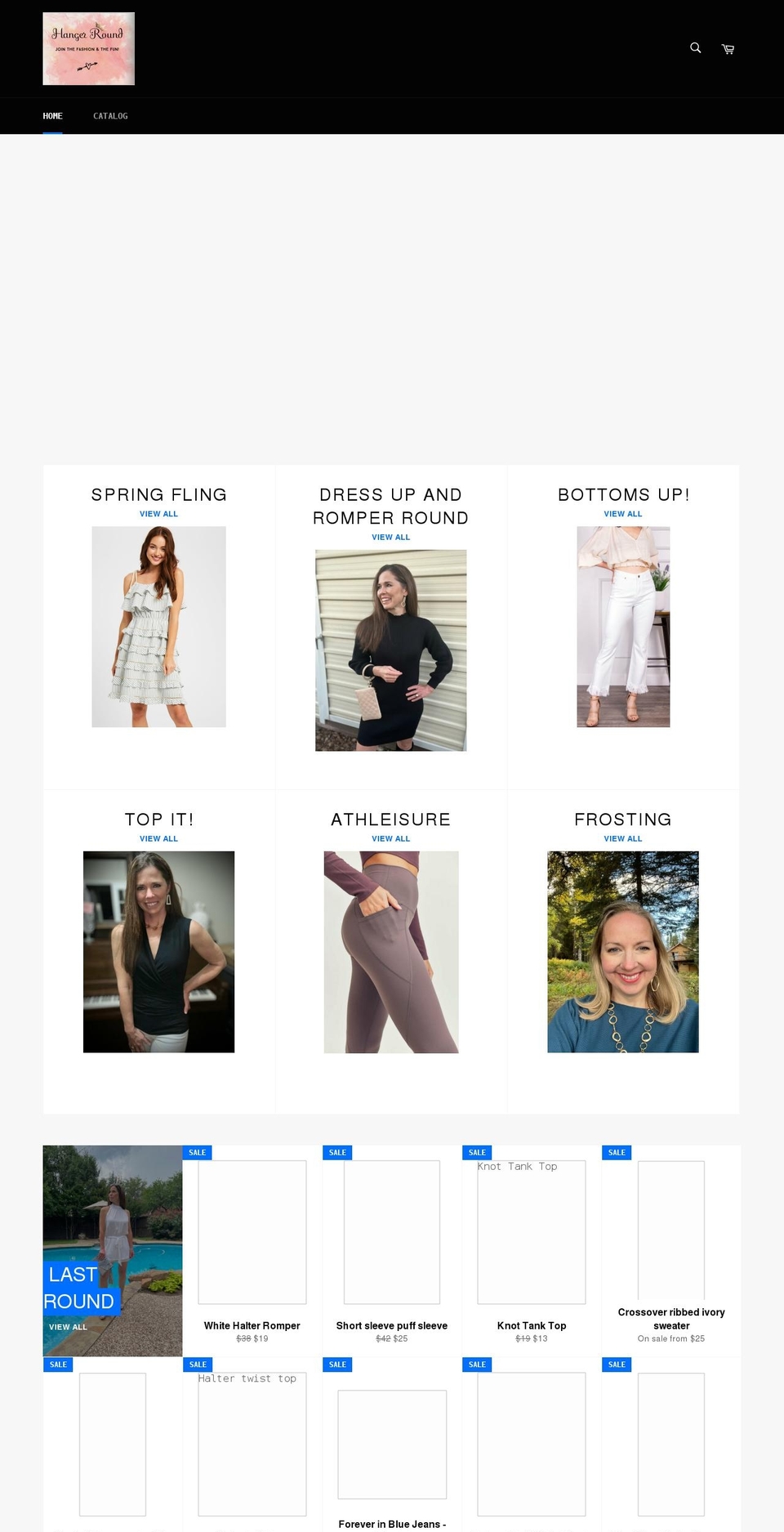hangerround.com shopify website screenshot
