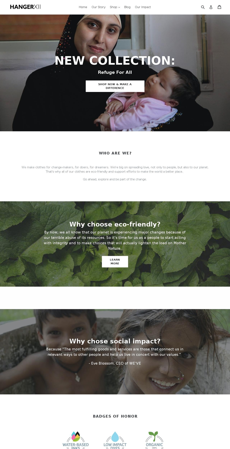 hangerxii.com — Shopify storefront screenshot