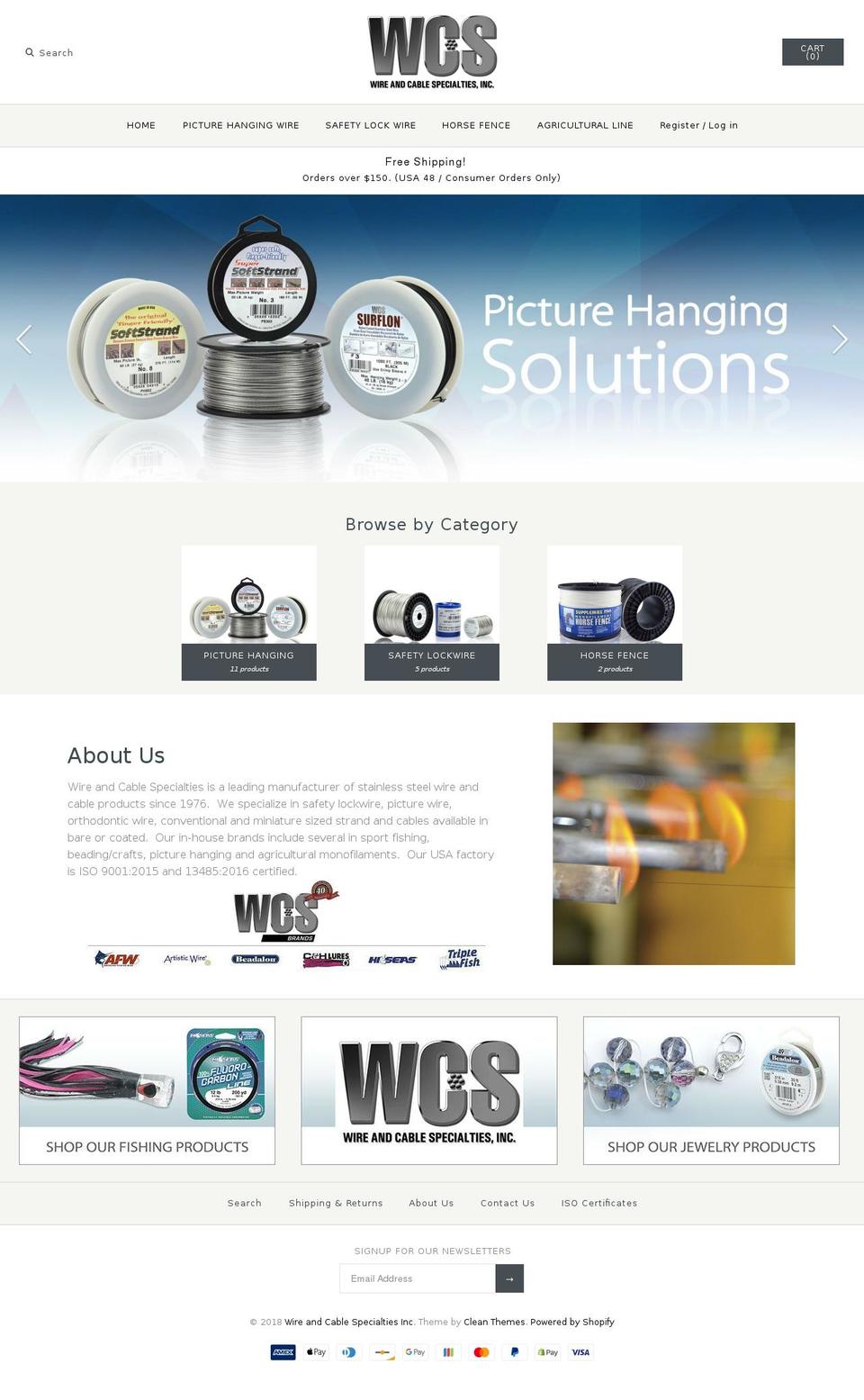 hangingsolutions.com — Shopify storefront screenshot