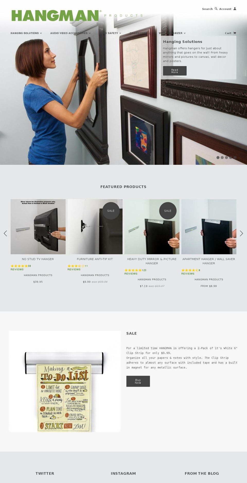 hangmanproducts.net shopify website screenshot