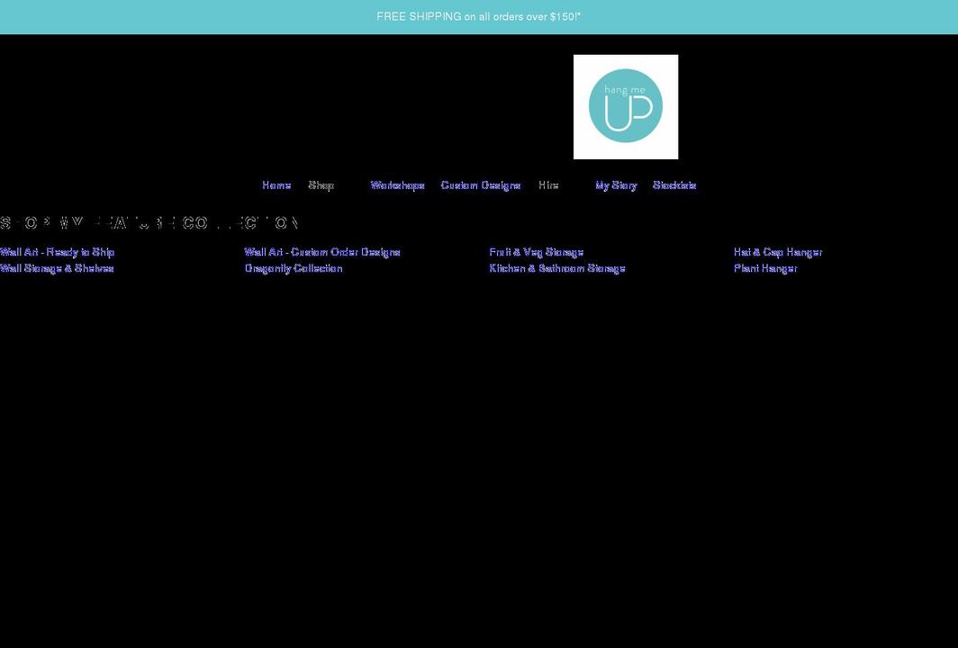 hangmeup.com.au shopify website screenshot