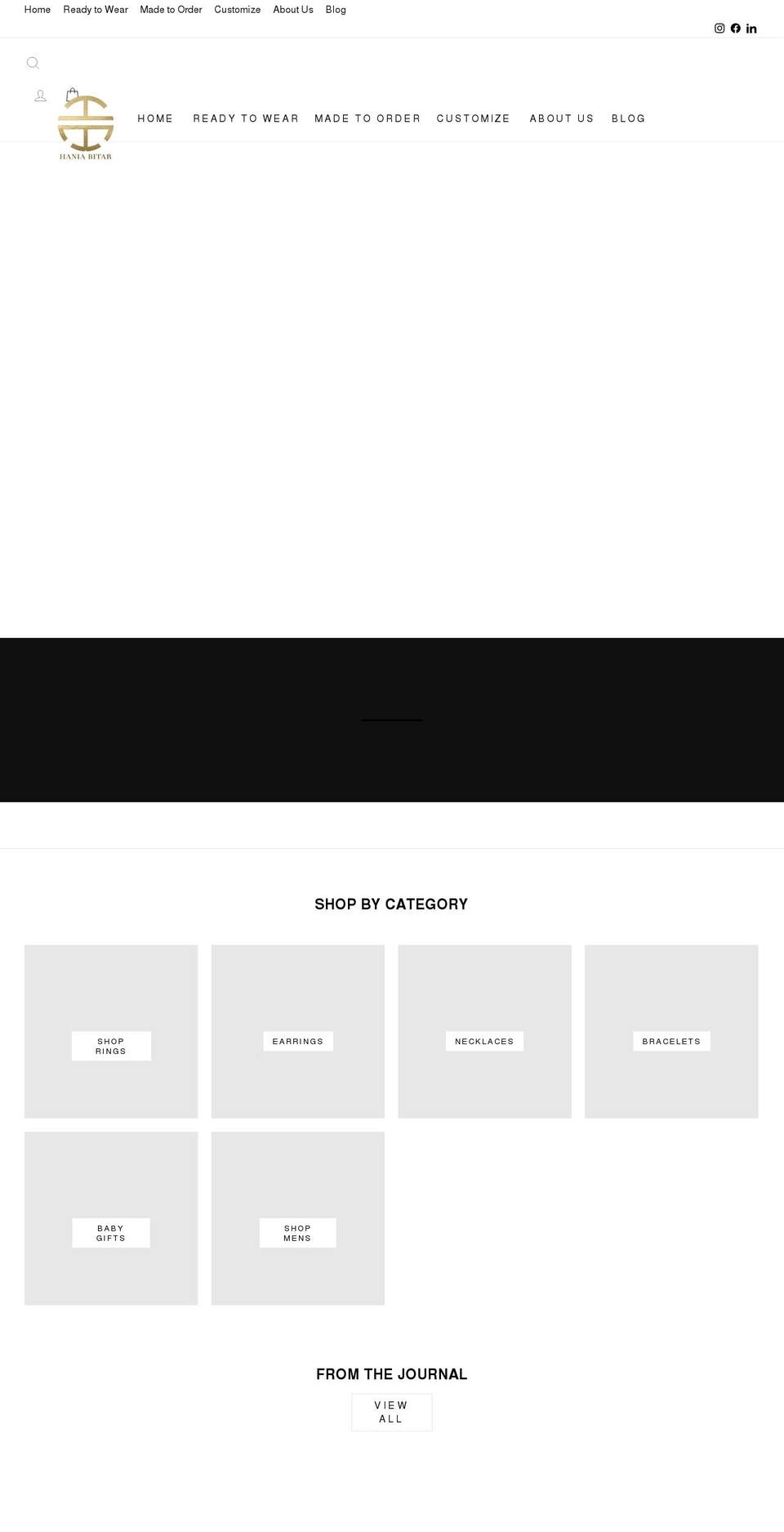 haniabitar.com shopify website screenshot
