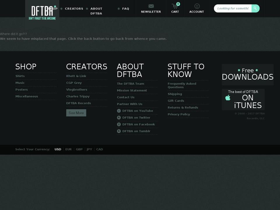 DFTBA V4.4 (3five dev - sold products) Shopify theme site example hankgreenmerch.com