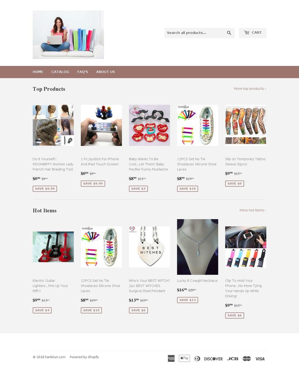 hankitun.com — Shopify storefront screenshot
