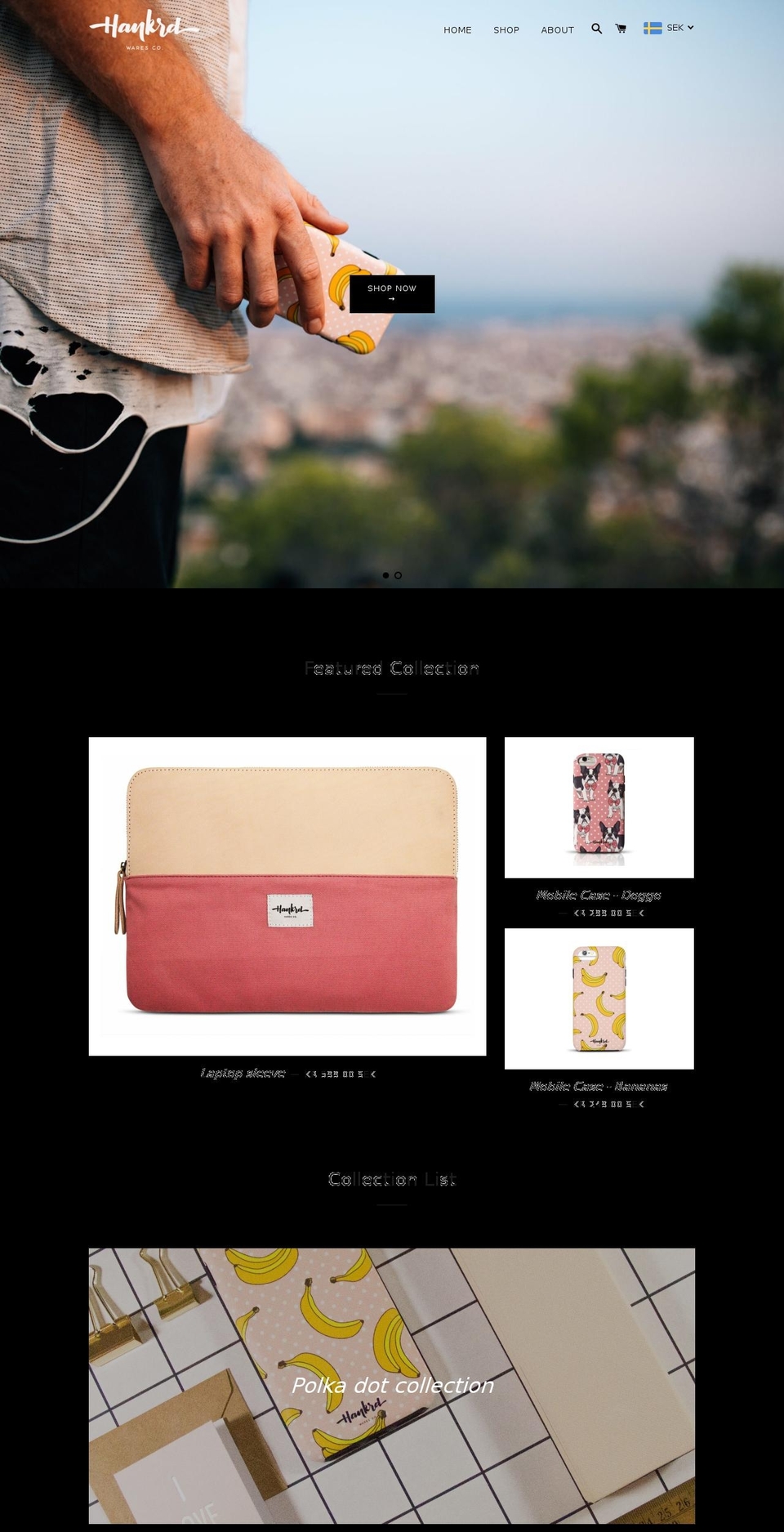 hankrd.com — Shopify storefront screenshot