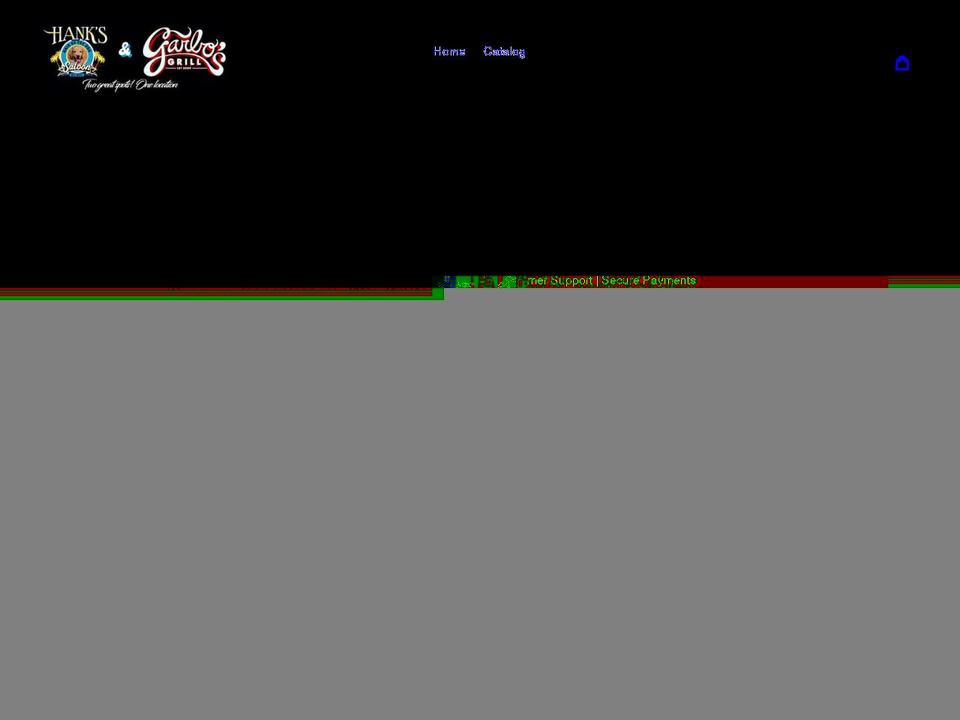 hanks-saloon.myshopify.com shopify website screenshot