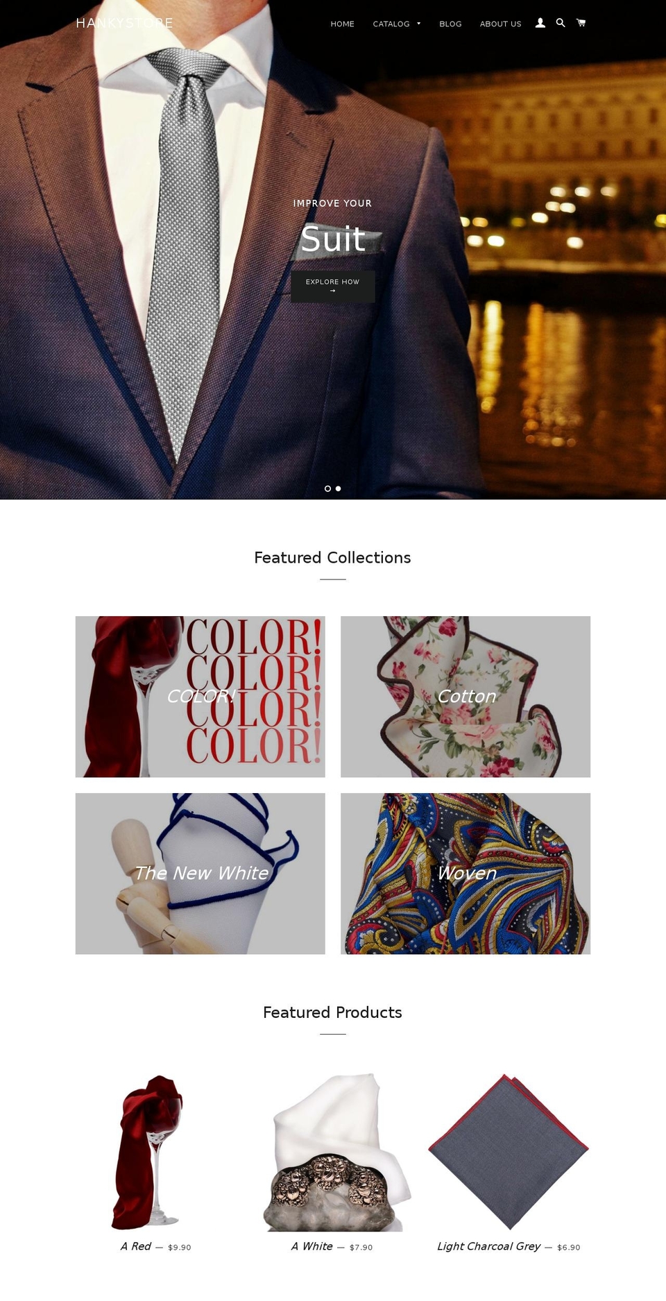 hankystore.com shopify website screenshot