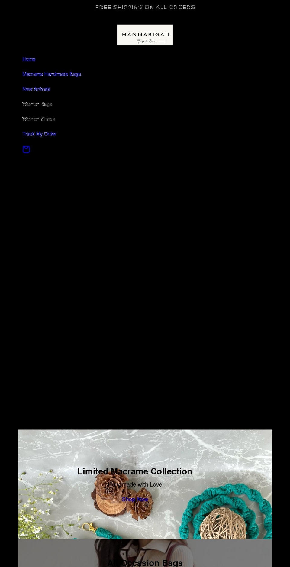 hannabigail.com shopify website screenshot