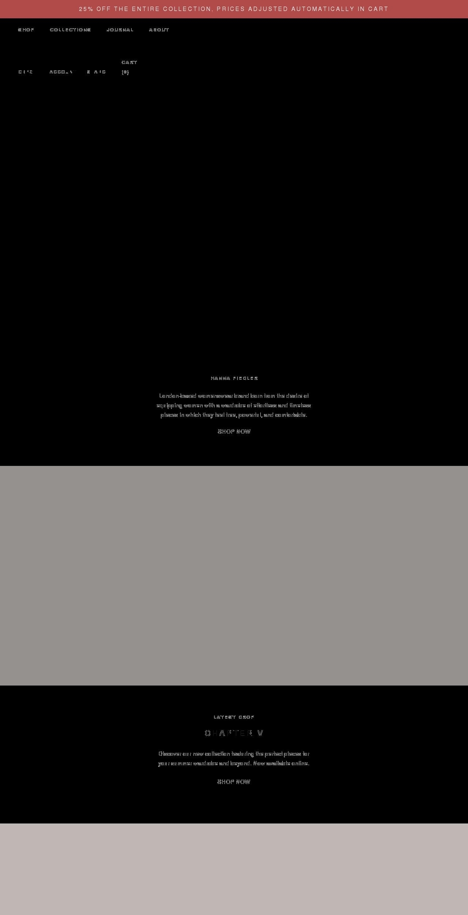 hannafiedler.com shopify website screenshot