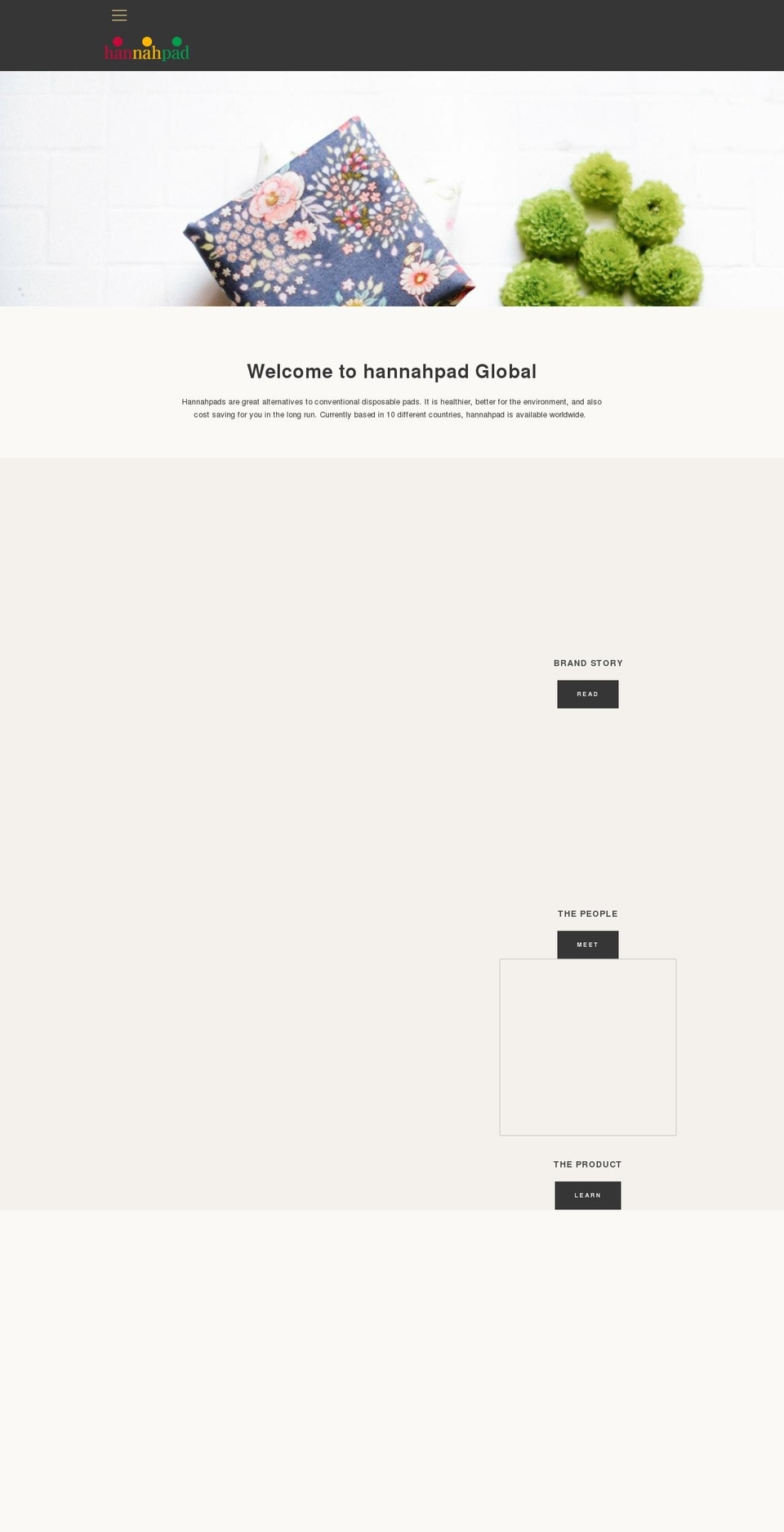 hannahpadglobal.com — Shopify storefront screenshot