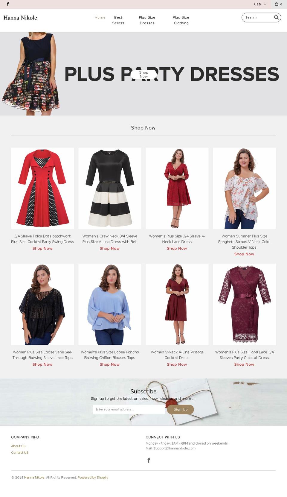 hannanikole.com shopify website screenshot