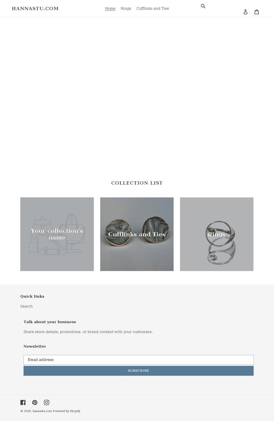 hannastu.com shopify website screenshot