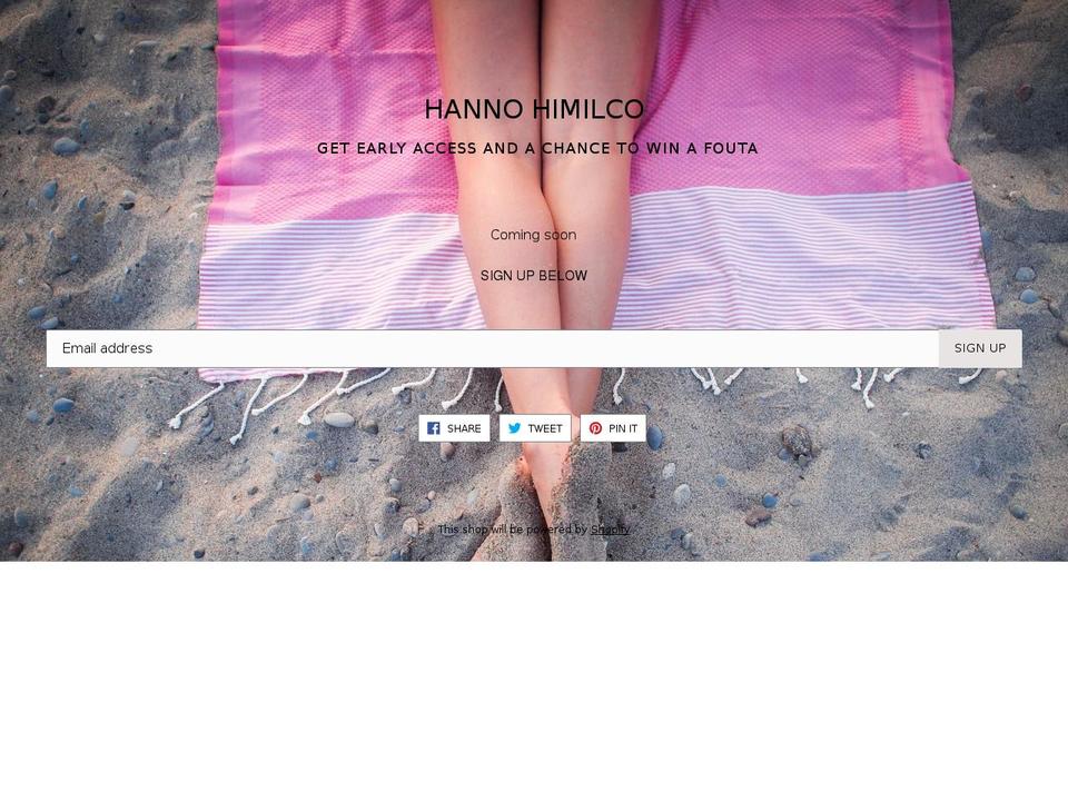 hannohimilco.com — Shopify storefront screenshot