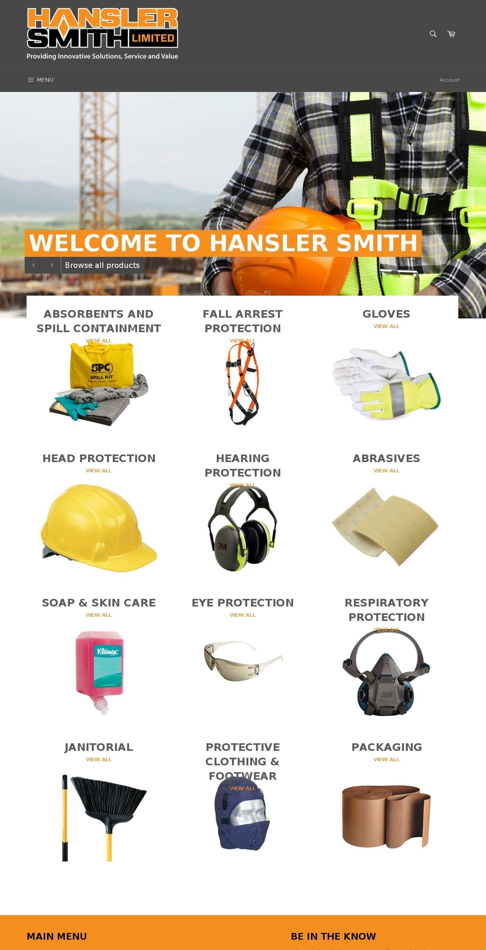 hansler.com shopify website screenshot