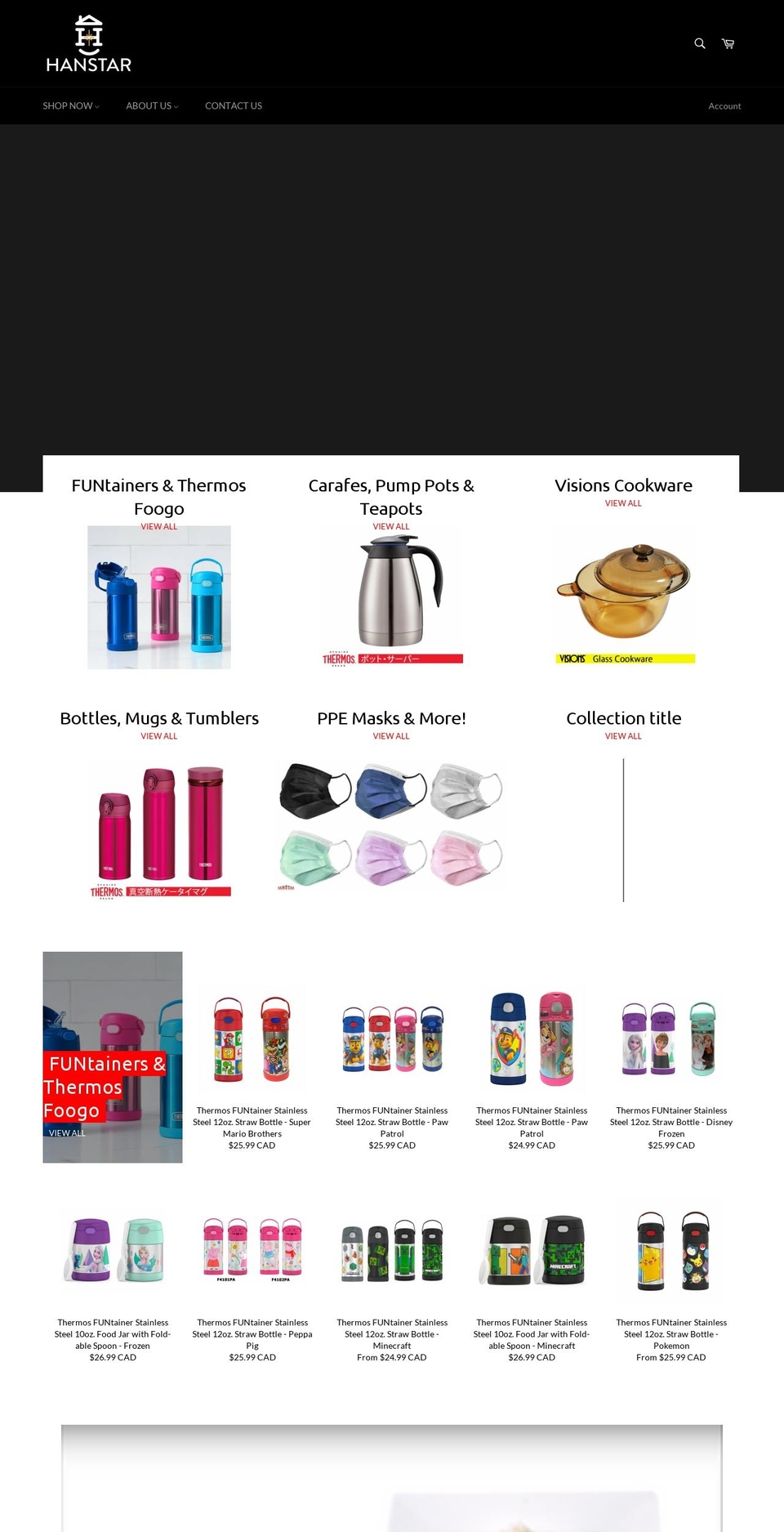hanstar.ca shopify website screenshot