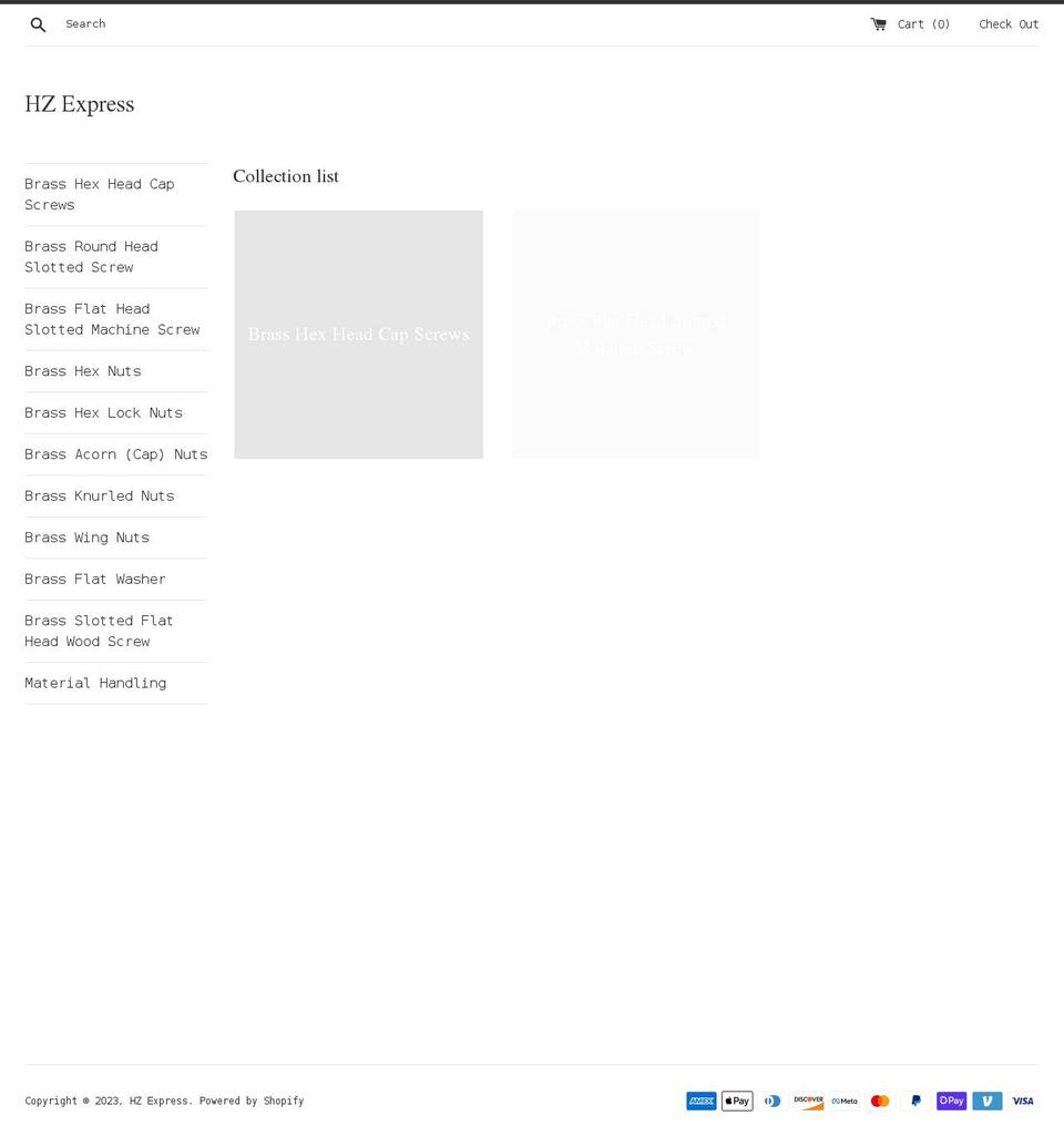 hanzexpress.com — Shopify storefront screenshot