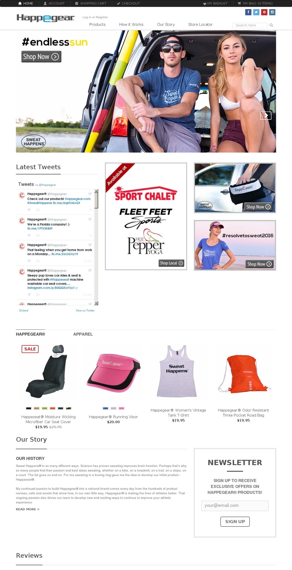 vigoshop Shopify theme site example happegear.com