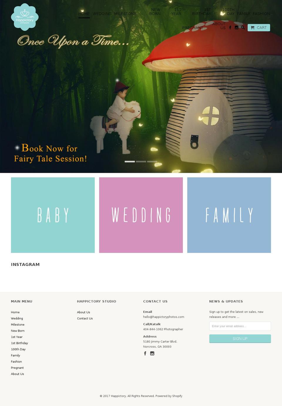 happictoryphotos.com shopify website screenshot