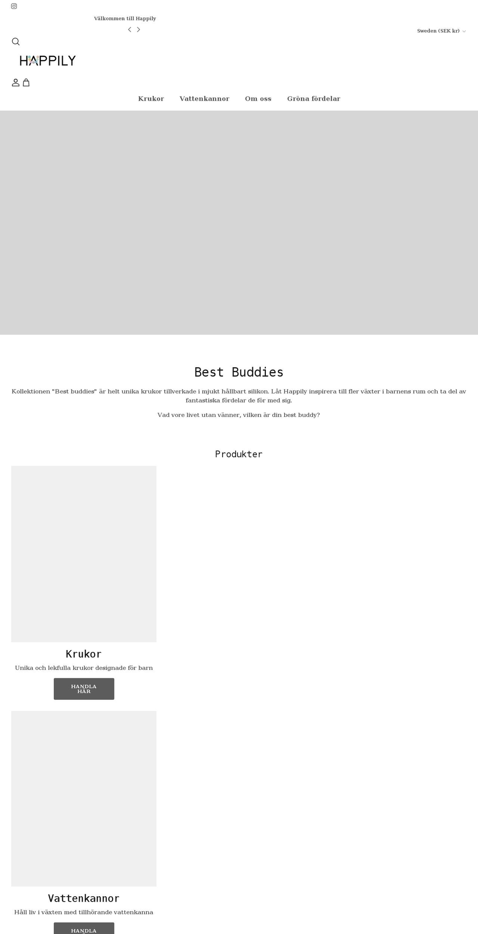 happily.nu shopify website screenshot