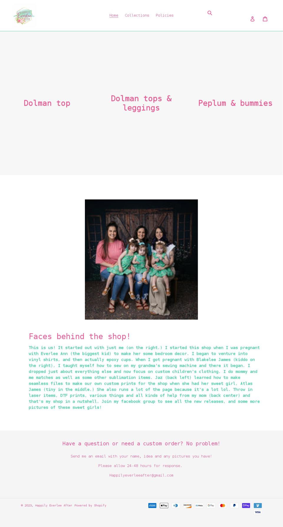 happilyeverleeafter.com shopify website screenshot