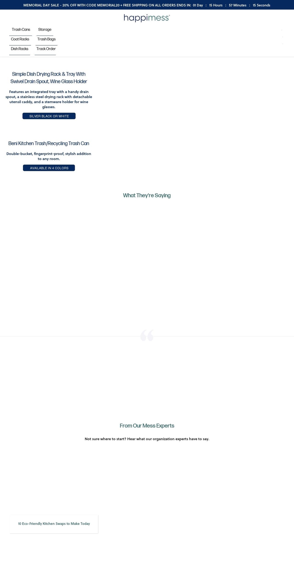 happimess.com shopify website screenshot