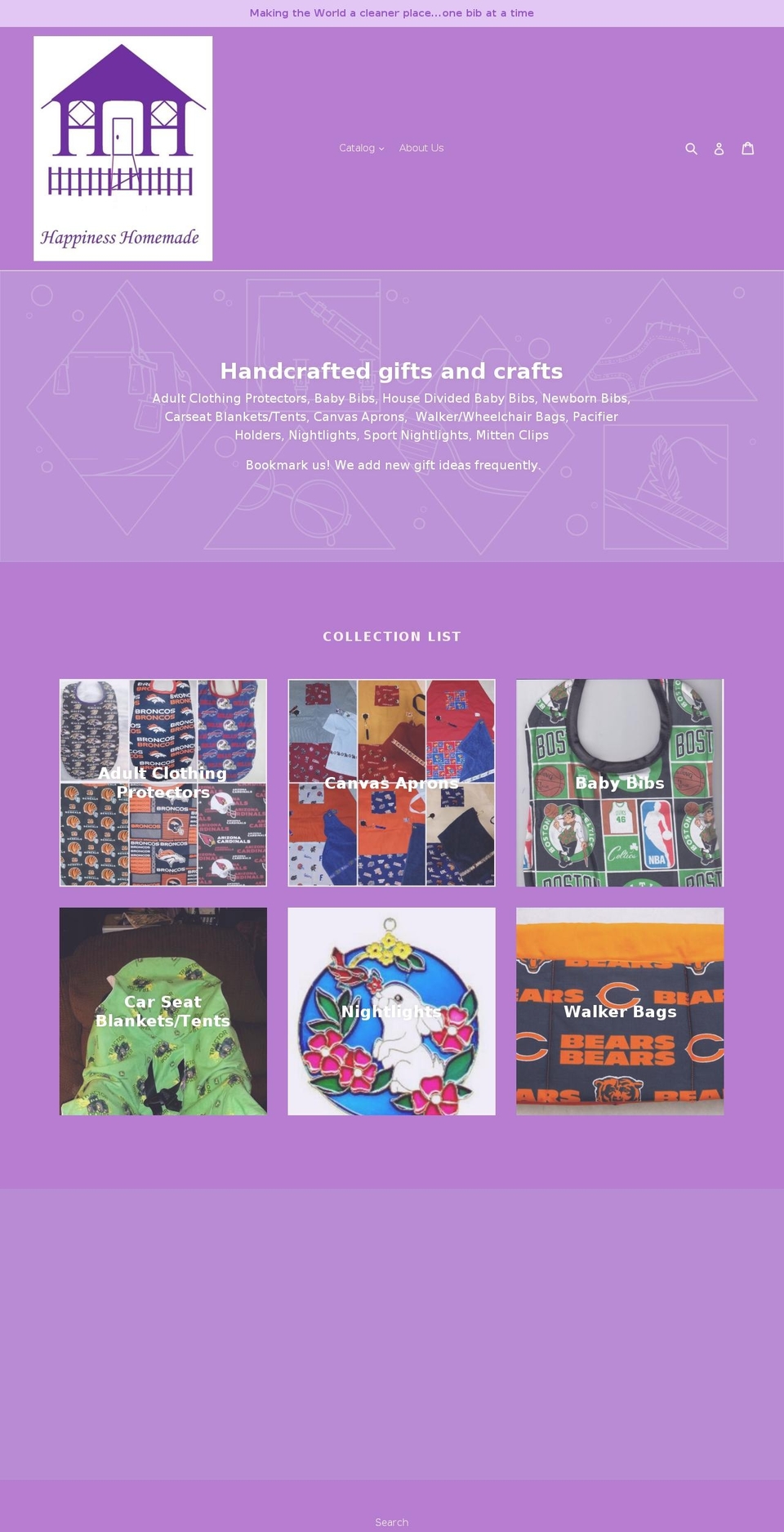 happinesshomemade.com shopify website screenshot