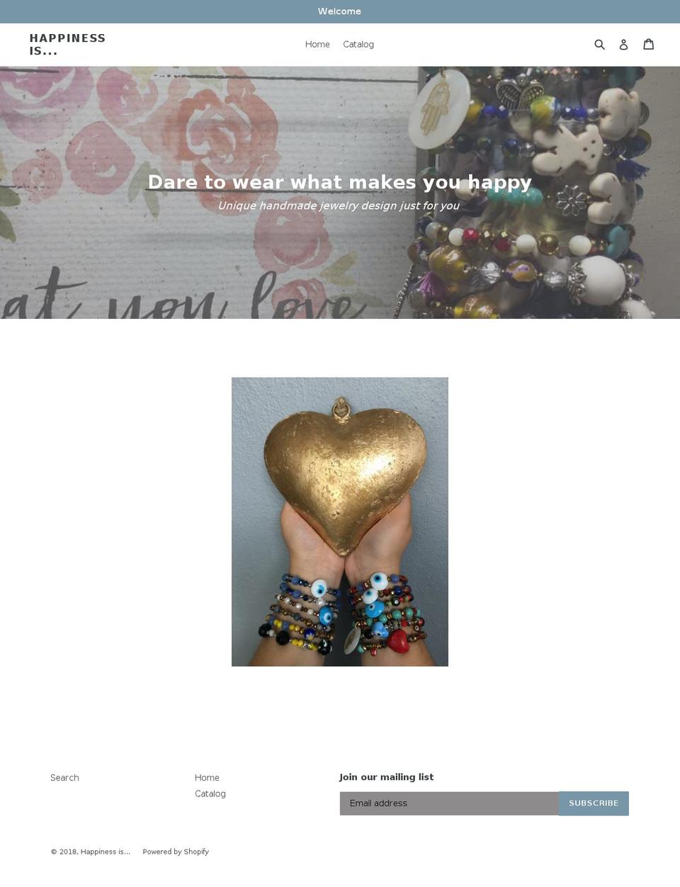 happinessisprshop.com — Shopify storefront screenshot